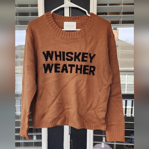 NEW PANACHE whiskey weather sweater in brown - Picture 4 of 10